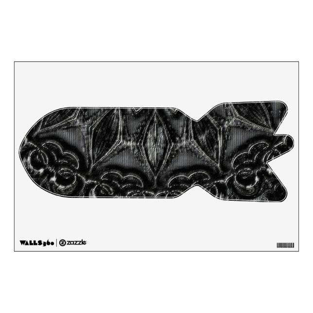 Charcoal Mandala  Wall Decal (Front)