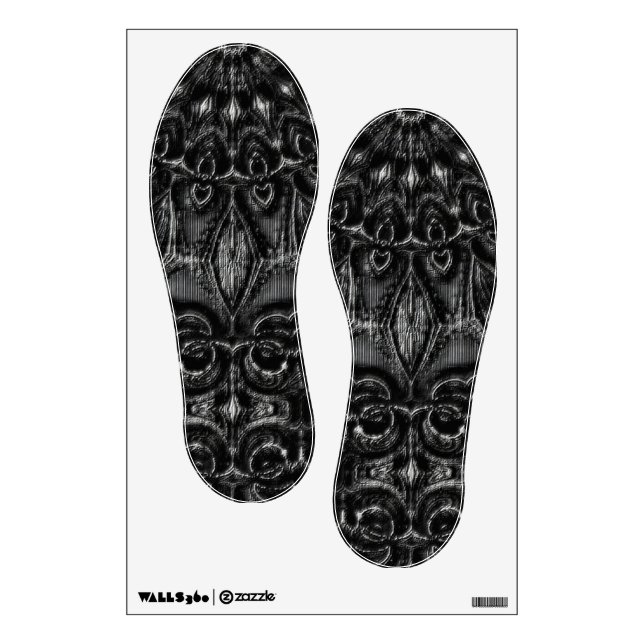Charcoal Mandala  Wall Decal (Front)