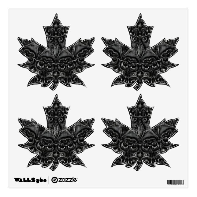 Charcoal Mandala  Wall Decal (Front)