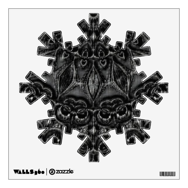 Charcoal Mandala  Wall Decal (Front)