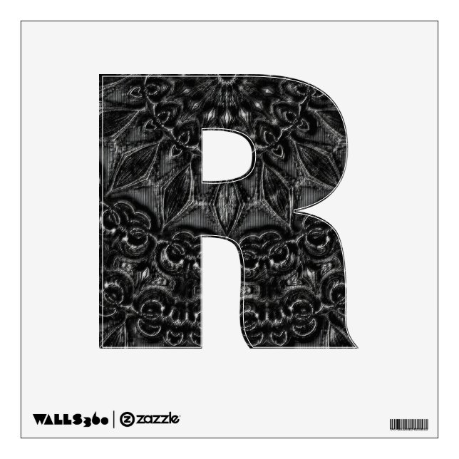 Charcoal Mandala  Wall Decal (Front)