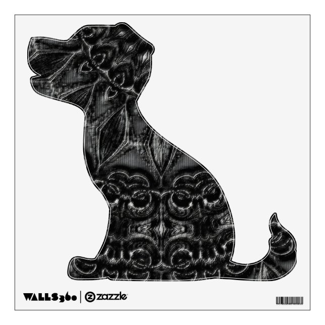 Charcoal Mandala  Wall Decal (Front)