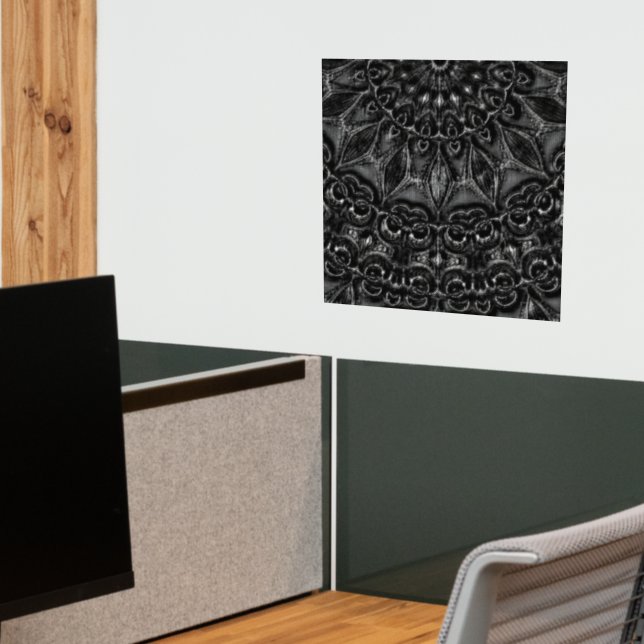 Charcoal Mandala  Wall Decal (Office 2)
