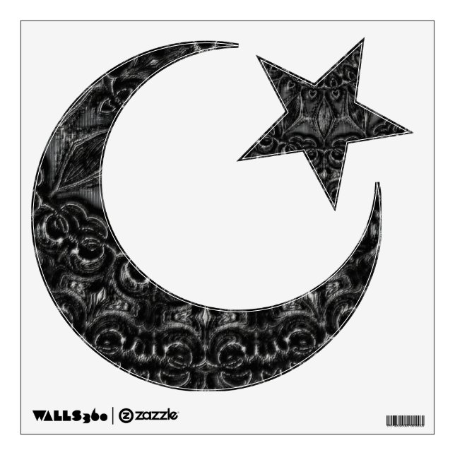 Charcoal Mandala  Wall Decal (Front)