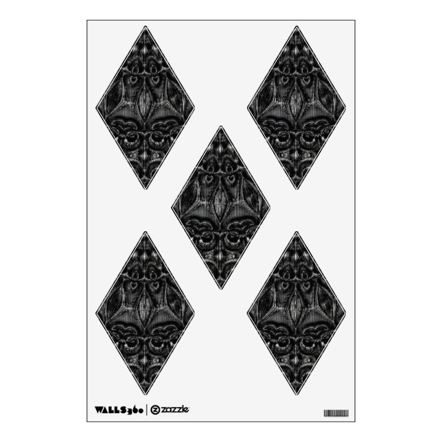 Charcoal Mandala  Wall Decal (Front)