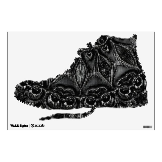 Charcoal Mandala  Wall Decal (Front)