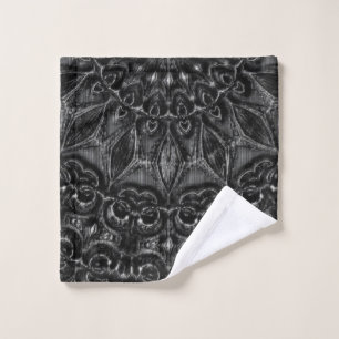 Charcoal Mandala   Wash Cloth