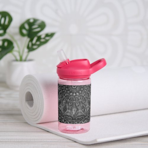 Charcoal Mandala    Water Bottle