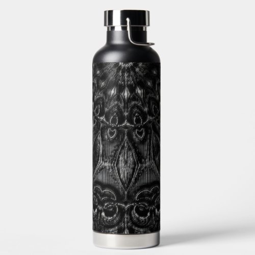 Charcoal Mandala  Water Bottle