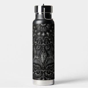 Charcoal Mandala Water Bottle