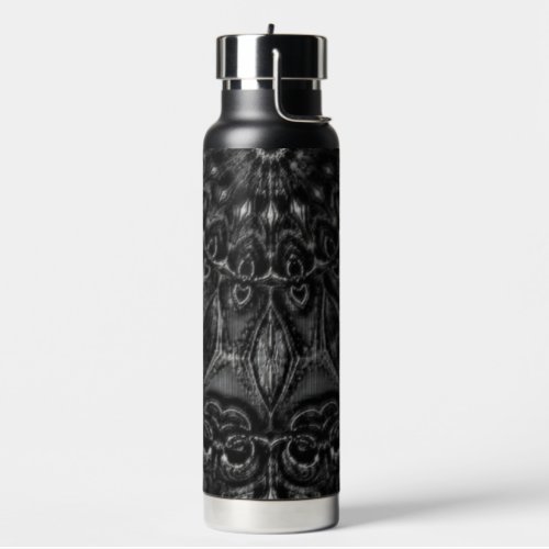 Charcoal Mandala  Water Bottle