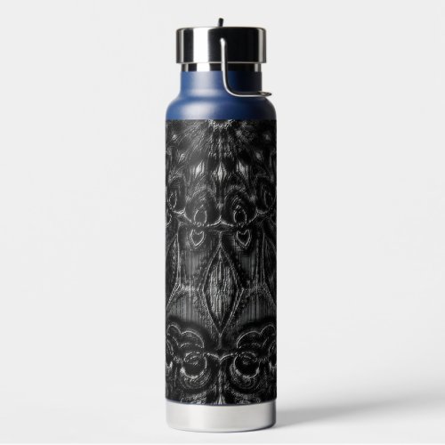 Charcoal Mandala  Water Bottle