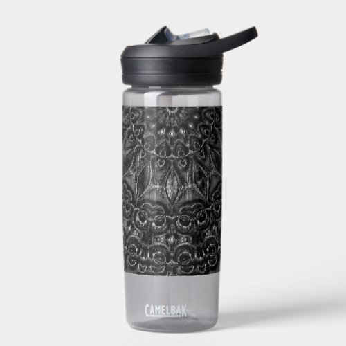 Charcoal Mandala    Water Bottle