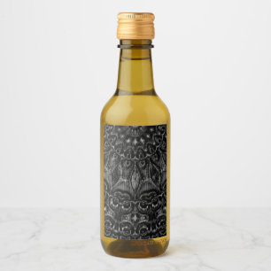 Charcoal Mandala Wine Label
