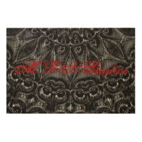 Charcoal Mandala  Wood Wall Art