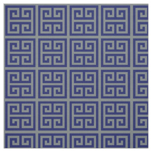 Meander Pattern Fabric Zazzle Charcoal Navy Med Greek Key T Pattern 1 Fabric