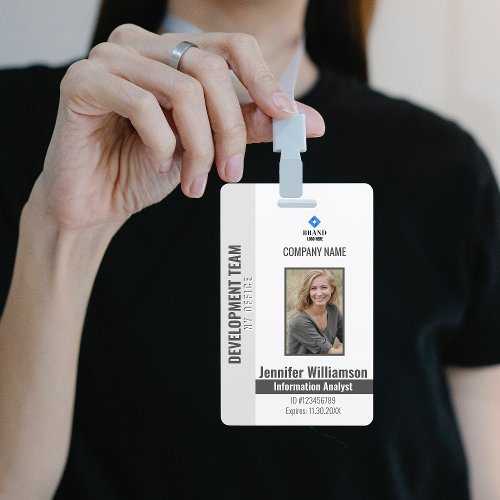 Charcoal Photo Company Security QR Code Employee Badge