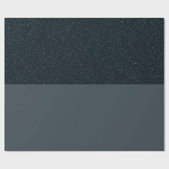 Charcoal Sky Split Gift Wrapping Paper – Customize (Flat)