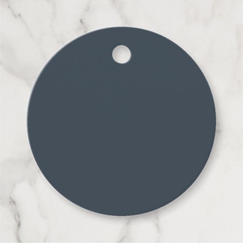 Charcoal Solid Color Favor Tags