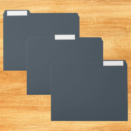 Charcoal Solid Color File Folder