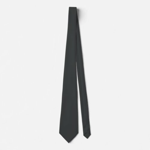 Charcoal solid color  neck tie