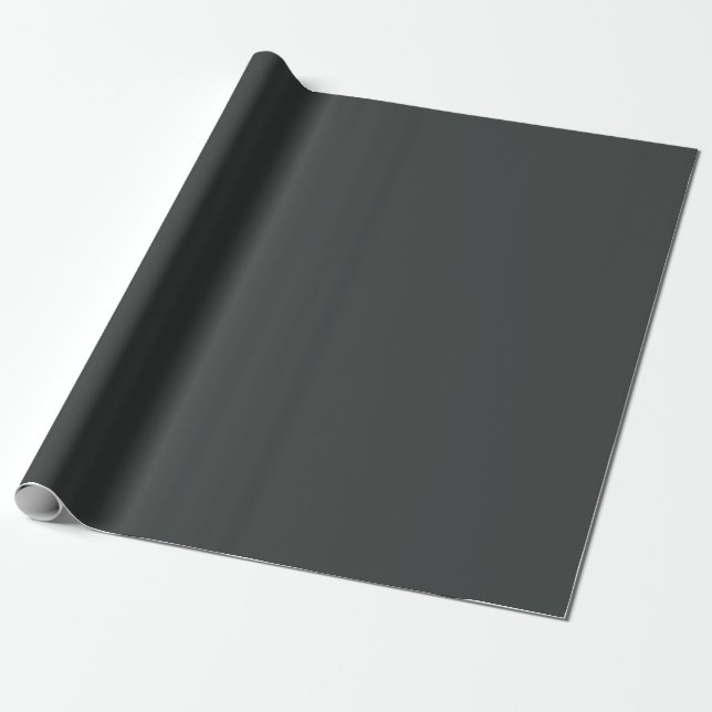 Charcoal (solid color)  wrapping paper (Unrolled)