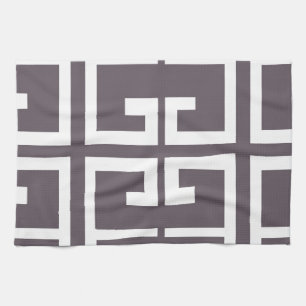 Charcoal Spanish Tile Towel