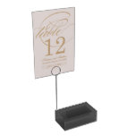 Charcoal Table Card Holder – Simple &amp; Stylish