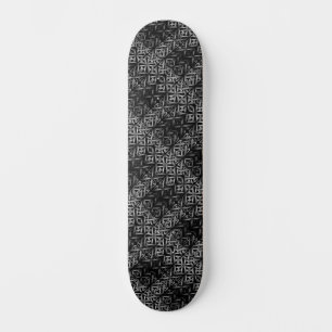 Charcoal Urban Street Art / Graffiti Inspired Skateboard