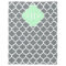 Charcoal, Wht Moroccan #5 Mint 3 Initial Monogram