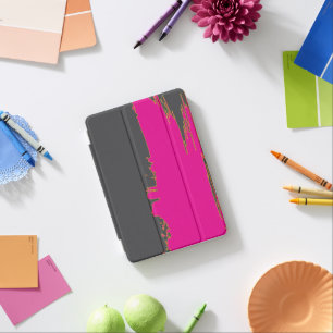 CharcoalGray PinkSplash iPad Mini Cover