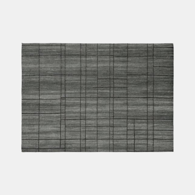 CharcoalGrid  Rug (Front)