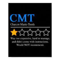 Charcot Marie Tooth Disease Awareness Cmt Not Reco Poster