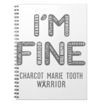 Charcot Marie Tooth Warrior - I AM FINE Notebook