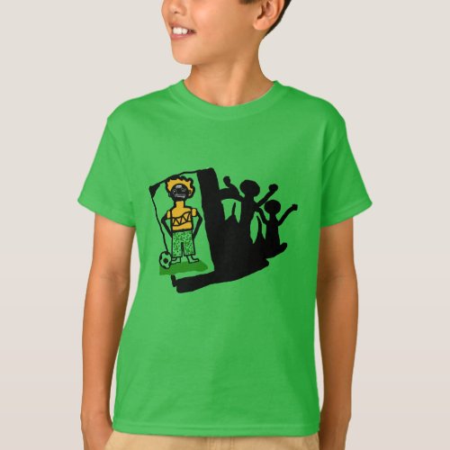 charcter Drawing Football passion  T_Shirt