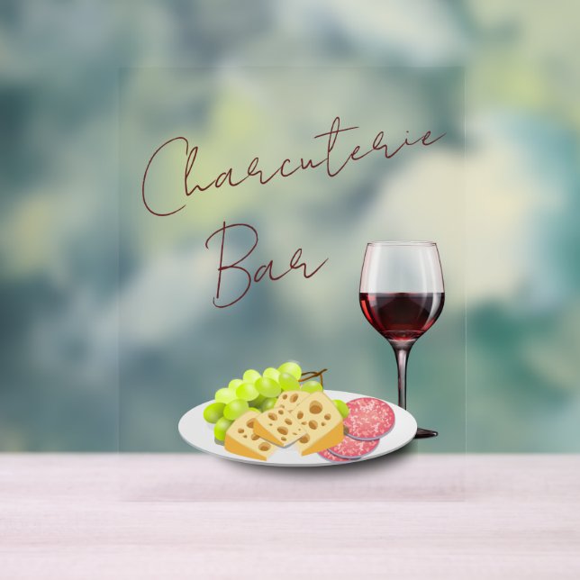 Charcuterie Bar Acrylic Sign (Neutral)