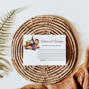 Charcuterie Board  Advices & WIshes Bridal Shower Enclosure Card