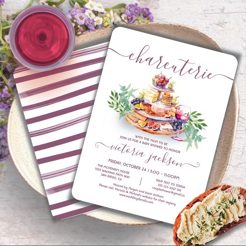 Charcuterie Board Baby Shower Invitation