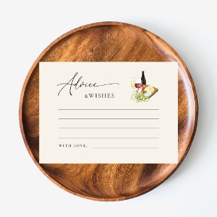 Charcuterie Board Bridal Shower Advice & Wishes Enclosure Card