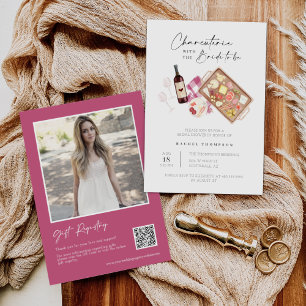Charcuterie Board Bridal Shower QR Code Photo Invitation