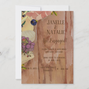 Charcuterie Board Engagement Party Invitation