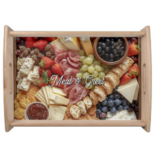 Charcuterie Board Guide Built-in-Template Serving Tray