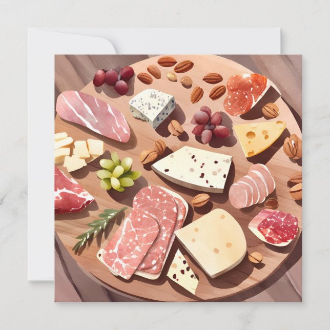 Charcuterie Board | Kitchen and Dining Cuisine Card (Front)