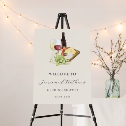 Charcuterie Board Wedding Shower Welcome Sign