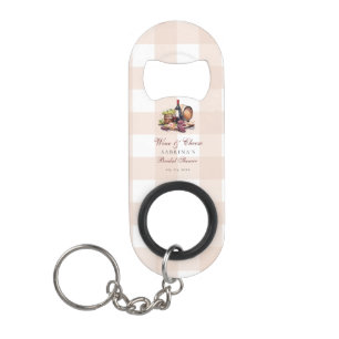 Charcuterie Board Wine & Cheese Bridal Shower Keychain Bottle Opener