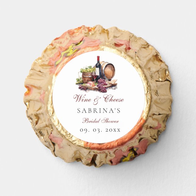 Charcuterie Board Wine & Cheese Bridal Shower Reese's Peanut Butter Cups (Front)