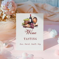 Charcuterie Board Wine Tasting Party Sign