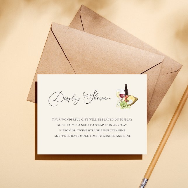 Charcuterie Cheese Display Shower Bridal Shower Enclosure Card (Creator Uploaded)