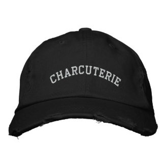 charcuterie embroidered baseball hat