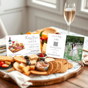 Charcuterie Party with the Bride QR Code Photo Invitation